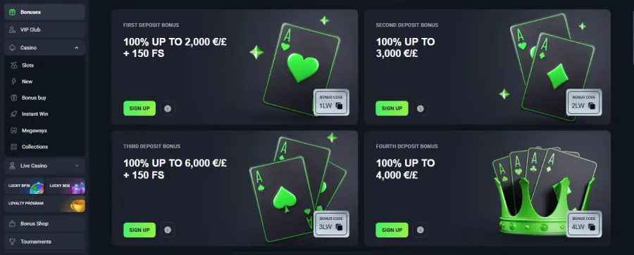 LuckyWave Casino Visual